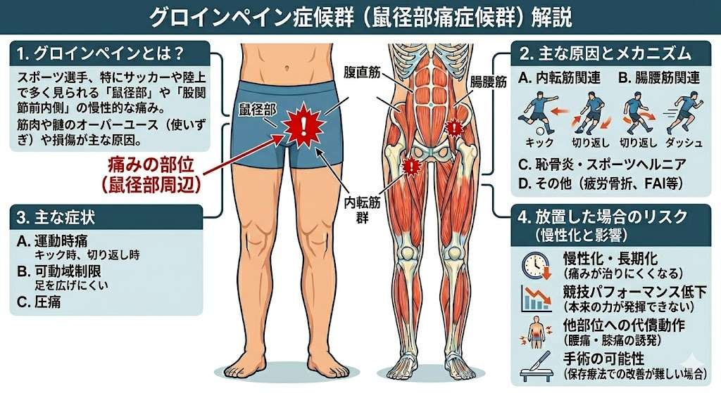 スポーツ障害 グロインペイン 整骨院】グロインペイン（鼠径部痛症候群