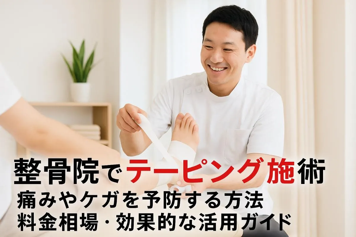 整骨院でテーピング施術による痛みやケガを予防する方法と料金相場・効果的な活用ガイド