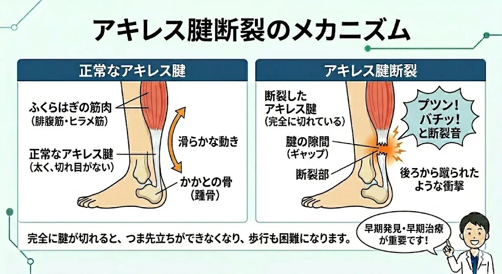 【スポーツ障害　アキレス腱炎・アキレス腱断裂　整骨院】アキレス腱炎・アキレス腱断裂について