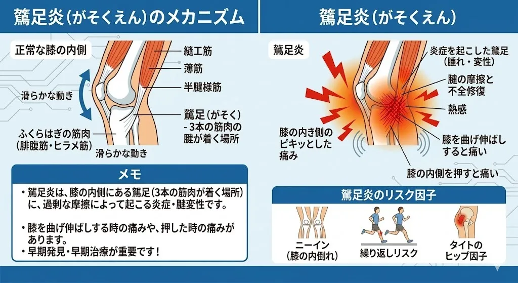 【スポーツ障害　鵞足炎　整骨院】鵞足炎について